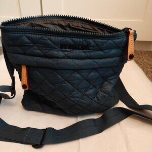 MZ Wallace Metro Flat Crossbody in Deep Teal